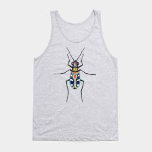 Six-Spotter Tiger Beetle Art Tank Top